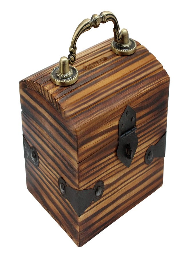 ITOS365 Handicrafted Wooden Antique Money Bank for Children- Woody Finish | Coin Savings Box Piggy Bank | Gifts for Kids, Girls, Boys & Adults | Large Size Money Storage Box - Image 2